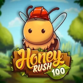 Honey Rush 100 online game logo by Play'n GO on vulkancasino.eu