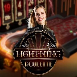 Lightning Roulette slot visual from Evolution available on vulkancasino.eu